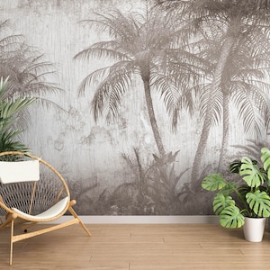 3d coqueiro pintura l3010 papel de parede removível auto adesivo extra grande casca & vara papel de parede mural aj papéis de parede