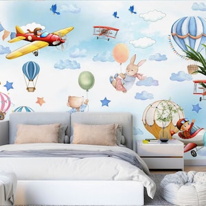 3D Céu Azul Estrelas L2451 Papel de Parede Removível Papel de Parede Autoadesivo Extra Grande Peel & Stick Papel de Parede Mural AJ PAPÉIS DE PAREDE