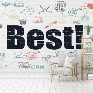 3D Best Graffiti World A286 Remobile Wallpaper Auto Adesivo Carta Da parati Extra Large Peel & Stick Wallpaper Carta Murale AJ WALLPAPERS