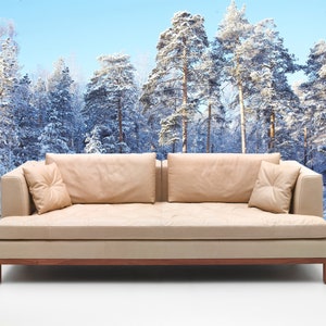 3D Tranquil Snow Forest R4599 Fondo de pantalla extraíble Fondo de pantalla autoadhesivo Papel tapiz extra grande Peel & Stick Wallpaper Wallpaper Mural AJ WALLPAPERS
