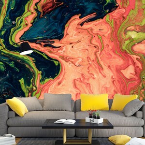 3D Abstract Marble L1647 Papel pintado removible Papel pintado autoadhesivo Extra grande Peel & Stick Wallpaper Mural AJ WALLPAPERS