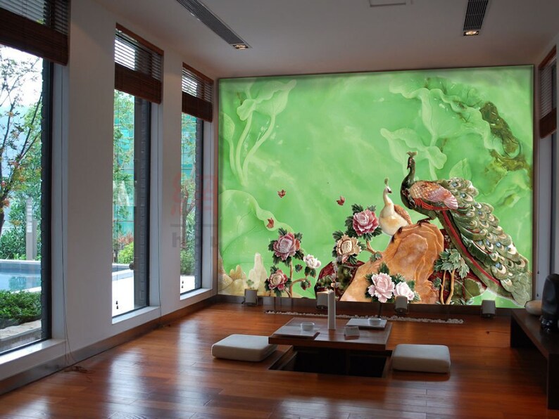 3D Peacock Bird Flower A735 Removable Wallpaper Self Adhesive Wallpaper Extra Large Peel /& Stick Wallpaper Wallpaper Mural AJ WALLPAPERSS