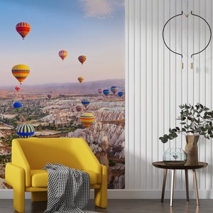 3D Heißluftballon L1401 abnehmbare Tapete selbstklebende Tapete Extra große Peel & Stick Wallpaper Wallpaper Wandbild AJ HINTERGRUNDBILDER