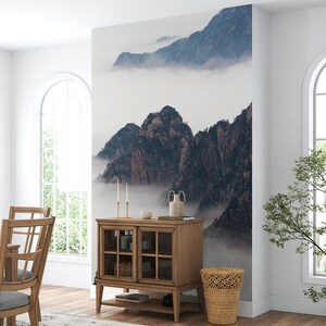 3D Montañas Altas L1390 Papel pintado removible Papel pintado autoadhesivo Papel pintado extra grande Peel & Stick Papel pintado Mural AJ WALLPAPERS