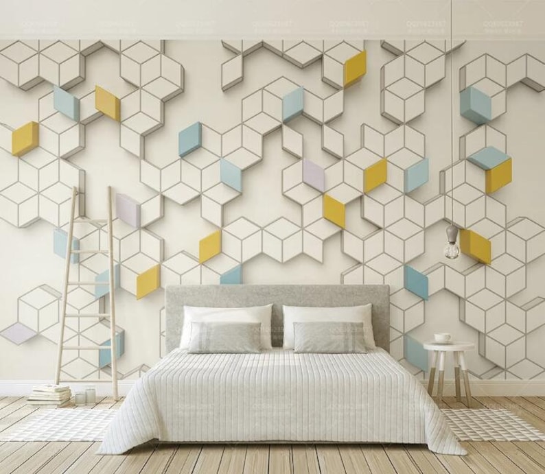 3D Interlace Lattice A1829 Removable Wallpaper Self Adhesive Wallpaper Extra Large Peel /& Stick Wallpaper Wallpaper Mural AJ WALLPAPERS