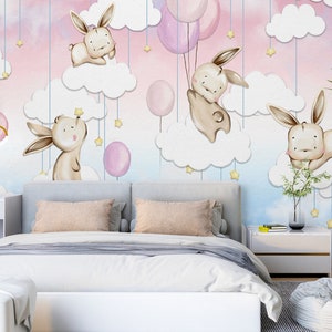 Lapin animal 3D L1742 Papier peint amovible Papier peint auto-adhésif Extra Large Peel & Stick Wallpaper Wallpaper Mural AJ WALLPAPERS