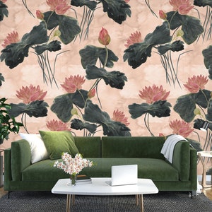 3D Klassisch Lotus L1333 Abnehmbare Tapete selbstklebende Tapete Extra große Peel & Stick Wallpaper Wallpaper Wandbild AJ HINTERGRUNDBILDER
