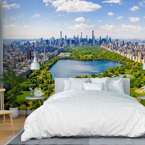 3D City Lake L1867 Papel de parede removível Papel de parede autoadesivo Extra grande Peel & Stick Papel de parede Mural AJ WALLPAPERS