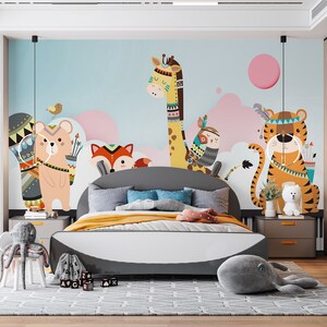 3D Lindo Animal Pintura L1545 Papel pintado removible Papel pintado autoadhesivo Papel pintado extra grande Peel & Stick Papel pintado Mural AJ WALLPAPERS
