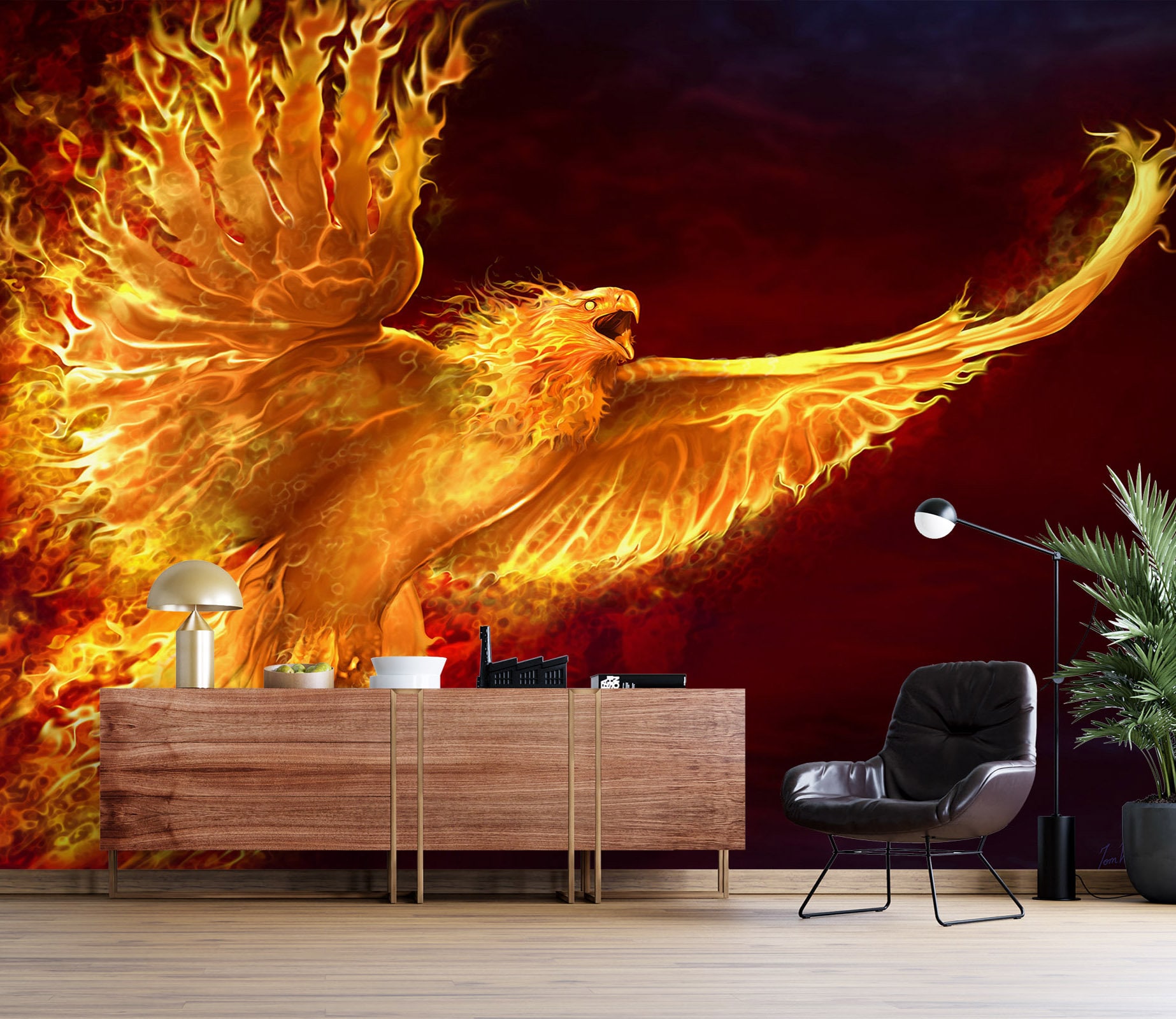 Premium AI Image | 3d illustration wallpaper feather colorful pattern