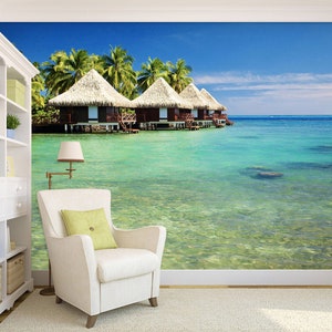 3D Fresh Sea View L695 abnehmbare Tapete selbstklebende Tapete extra groß Peel & Stick Tapete Tapete Wandbild AJ WALLPAPERS