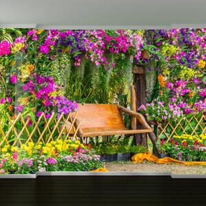 3D warm Frühling Garten R5148 abnehmbare Tapete selbstklebend Tapete extra groß Peel & Stick Tapete Tapete Wandbild AJ WALLPAPERS