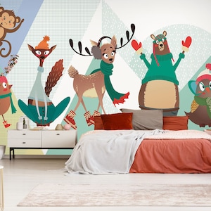 3D Animal Mignon Poulet L1541 Papier peint amovible Papier peint auto-adhésif Extra Large Peel & Stick Wallpaper Wallpaper Mural AJ WALLPAPERS