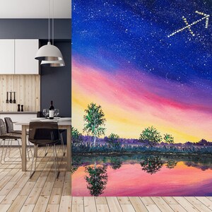 3D Amazing Starry Sky A5087 abnehmbare Tapete selbstklebende Tapete große Peel & Stick Tapete Tapete Wandbild Marina Zotova