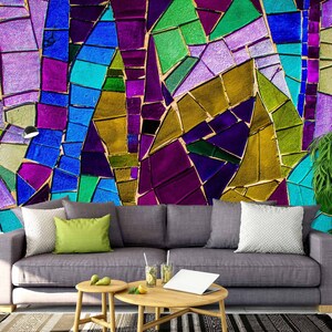 3D Glamour Vintage Colors R4938 Carta da parati rimovibile Carta da parati autoadesiva Extra Large Peel & Stick Wallpaper Carta da parati Murale AJ WALLPAPERS