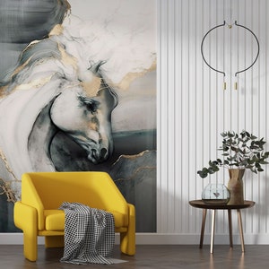 3D Animal Charming Horse L1985 Papel pintado removible Papel pintado autoadhesivo Papel pintado extra grande Peel & Stick Papel pintado Mural AJ WALLPAPERS