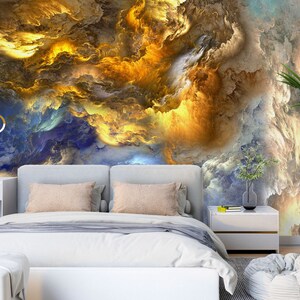 3D Gorgeous Clouds L1359 Removable Wallpaper Self Adhesive Wallpaper Extra Large Peel & Stick Wallpaper Wallpaper Mural AJ WALLPAPERS