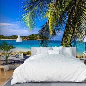 3D Beach Vacation L1659 Papel pintado removible Papel pintado autoadhesivo Extra grande Peel & Stick Wallpaper Mural AJ WALLPAPERS