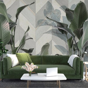 3D Folhas Verdes Escuros L2909 Papel de Parede Removível Papel de Parede Autoadesivo Extra Grande Peel & Stick Papel de Parede Mural AJ PAPÉIS DE PAREDE