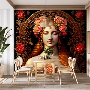 3D Mujer Elegante L2172 Papel pintado removible Papel pintado autoadhesivo Papel pintado extra grande Peel & Stick Papel pintado Mural AJ WALLPAPERS