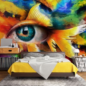 3D Beautiful Eye L1743 Papel pintado removible Papel pintado autoadhesivo Papel pintado extra grande Peel & Stick Papel pintado Mural AJ WALLPAPERS