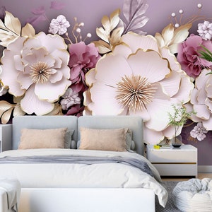3D Ewige Blumen L1770 Ablösbare Tapete selbstklebende Tapete Extra große Peel & Stick Wallpaper Wallpaper Wandbild AJ HINTERGRUNDBILDER