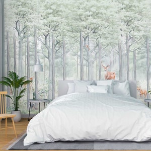 3D Waldtiere Fuchs L3110 Entfernbare Tapete Selbstklebende Tapete Extra Großes Wandbild zum Abziehen & Aufkleben AJ WALLPAPERS