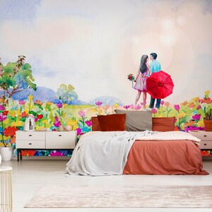 3D Romantische Liebe L1219 Ablösbare Tapete selbstklebende Tapete Extra große Peel & Stick Wallpaper Tapete Wandbild AJ HINTERGRUNDBILDER