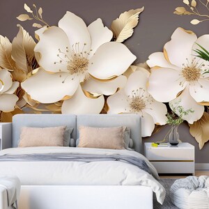 3d flores preciosas l1780 papel de parede removível auto adesivo extra grande casca & vara papel de parede mural aj papéis de parede