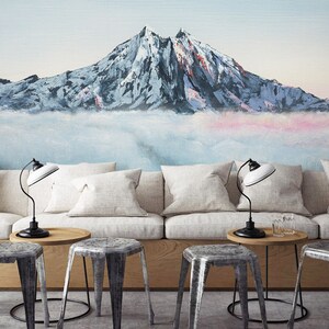 3D Snow Mountain Top A4320 Papel pintado extraíble Papel pintado autoadhesivo Big Peel & Stick Wallpaper Wallpaper Mural Marina Zotova