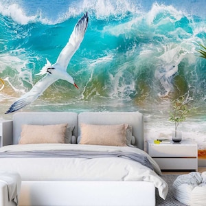 3D Tier Seabird L2998 Abnehmbare Tapete Selbstklebende Tapete Extra Großes Peel & Stick-Tapete Wandbild AJ WALLPAPERS