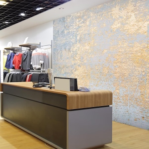 3D goud papier MM56 verwisselbare commerciële wallpaper zelfklevend Trader Business wallpaper extra grote Peel & stick AJ WALLPAPERS