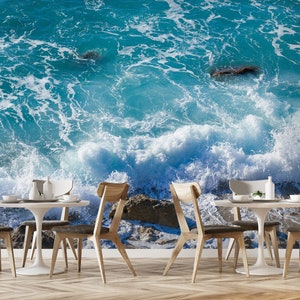 3D Sea Feeling R6022 abnehmbare Tapete selbstklebend Tapete extra groß Peel & Stick Tapete Tapete Wandbild AJ WALLPAPERS