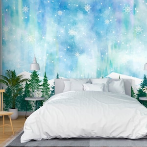 3d flocos de neve brancos l1285 papel de parede removível auto adesivo extra grande casca & vara papel de parede mural aj papéis de parede
