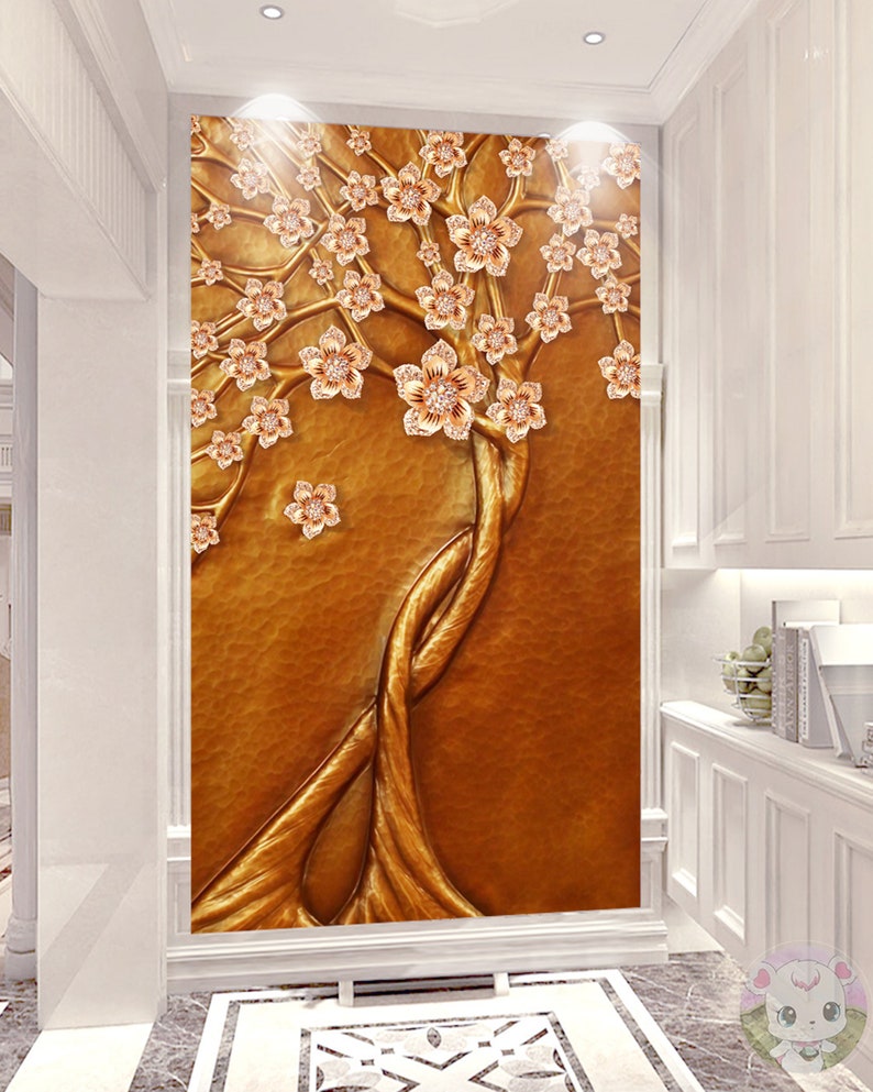 3D Tree D136 Removable Wallpaper Self Adhesive Wallpaper Extra Large Peel /& Stick Wallpaper Wallpaper Mural AJ WALLPAPERS
