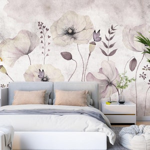 3D Mohnblumen L1941 abnehmbare Tapete selbstklebende Tapete Extra große Peel & Stick Wallpaper Wallpaper Wandbild AJ HINTERGRUNDBILDER