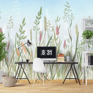 3D Hundeschwanz Gras L1681 abnehmbare Tapete selbstklebende Tapete extra groß Peel & Stick Tapete Tapete Wandbild AJ WALLPAPERS