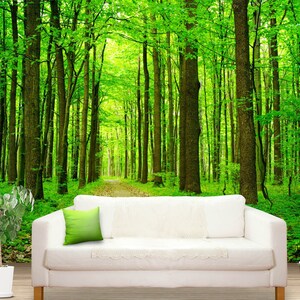 3D Sommer Wald Weg R10102 abnehmbare Tapete selbstklebend Tapete extra groß Peel & Stick Tapete Tapete Wandbild AJ WALLPAPERS