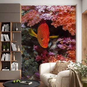 3D Special Fish L1071 Abnehmbare Tapete selbstklebende Tapete Extra große Peel & Stick Wallpaper Wallpaper Wandbild AJ HINTERGRUNDBILDER