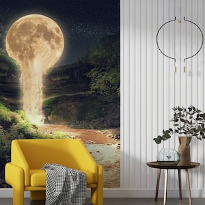 3D Moon River L1396 Papel de parede removível Papel de parede autoadesivo Extra grande Peel & Stick Papel de parede Mural AJ WALLPAPERS
