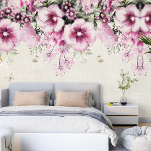 Pintura de flores 3D L1565 Papel pintado removible Papel pintado autoadhesivo Papel pintado extra grande Peel & Stick Papel pintado Mural AJ WALLPAPERS