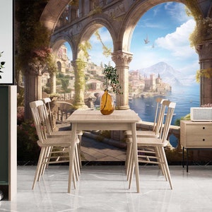 3D Dream City L2166 Entfernbare Tapete Selbstklebende Tapete Extra Großes Wandbild zum Abziehen und Aufkleben AJ WALLPAPERS