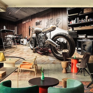 3D Motorrad A1589 abnehmbare Tapete selbstklebende Tapete Extra große Peel & Stick Wallpaper Wallpaper Wandbild AJ WALLPAPERS