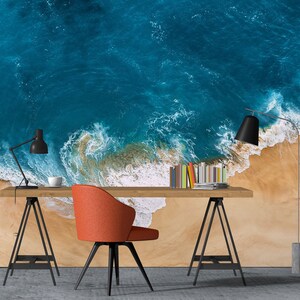 3D Edle Deep Blue Sea L1785 abnehmbare Tapete selbstklebende Tapete extra groß Peel & Stick Tapete Tapete Wandbild AJ WALLPAPERS