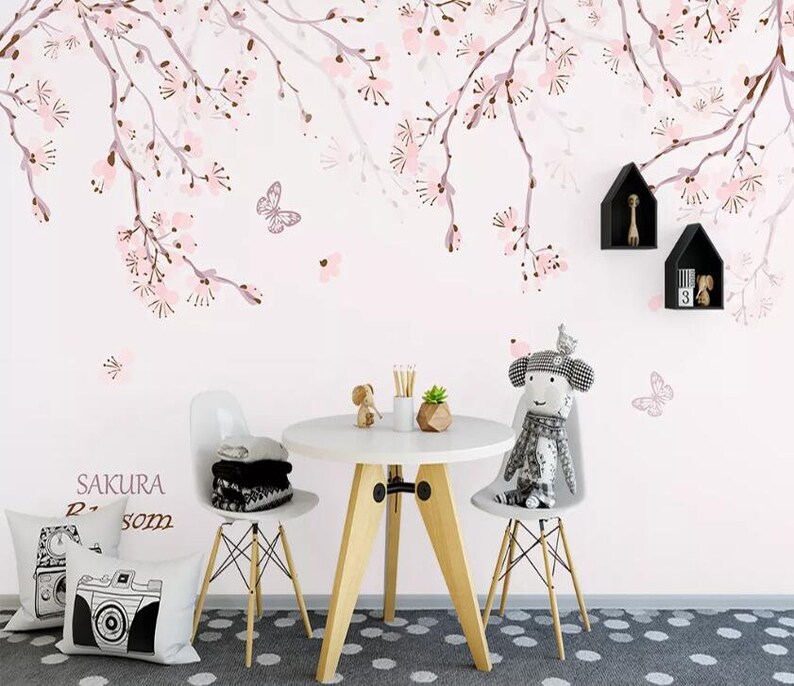 3D Pink Flower M167 Removable Wallpaper Self Adhesive Wallpaper Extra Large Peel /& Stick Wallpaper Wallpaper Mural AJ WALLPAPERS