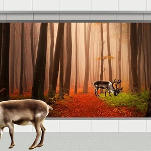 3D Wald E440 abnehmbare Tapete selbstklebende Tapete Extra große Peel & Stick Wallpaper Wallpaper Wandbild AJ WALLPAPERS