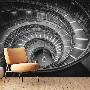 Escalera de caracol 3D L1630 Papel pintado removible Papel pintado autoadhesivo Papel pintado extra grande Peel & Stick Papel pintado Mural AJ WALLPAPERS