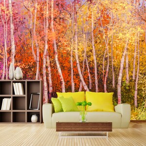 3D Romantische Wald R4691 abnehmbare Tapete selbstklebend Tapete extra groß Peel & Stick Tapete Tapete Wandbild AJ WALLPAPERS
