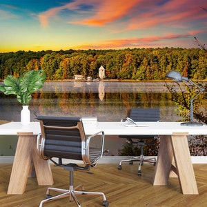 3D Üppige Wald Landschaft A4291 abnehmbare Tapete selbstklebende Tapete große Schale & Klebetapete Tapete Wandbild Beth Sheridan