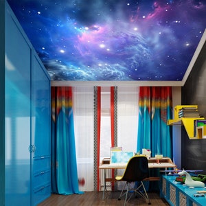 3D Fantasy Galaxy Schallplatte CA3352 Deckentapete abnehmbare selbstklebende Tapete große Peel & Stick Tapete Tapete Wandbild